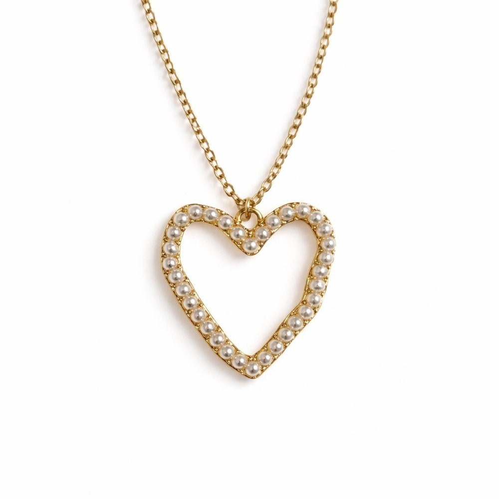 💗 Elegant Gold Heart Pendant Necklace - Picture 1 of 7